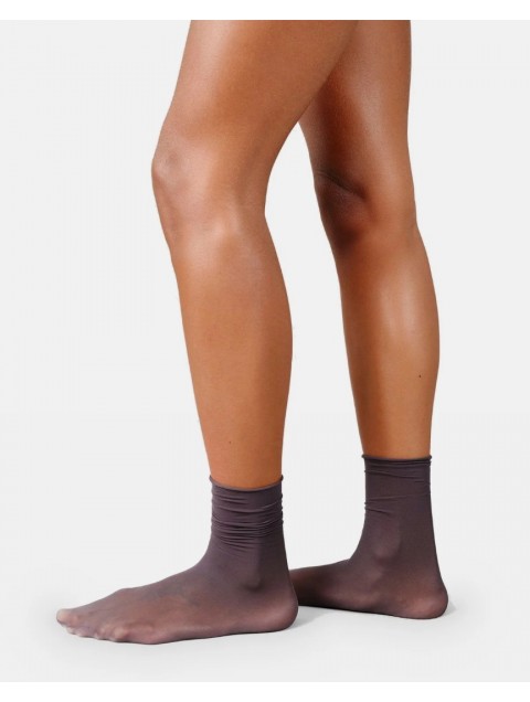 SWEDISH STOCKINGS 2 Pack Lina socks Nearly Black Μαύρες Διάφανες Κάλτσες
