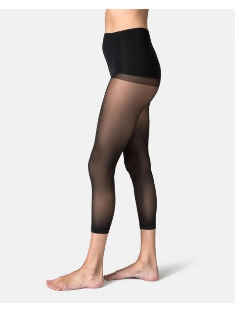 SWEDISH STOCKINGS Malva Cropped Leggings Black Μαύρο Κροπ Κολάν