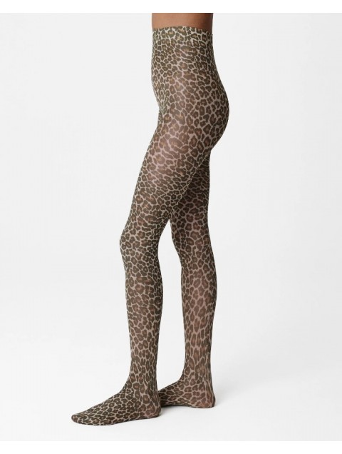 SWEDISH STOCKINGS Sofia Leopard Tights Λεοπάρ Καλσόν