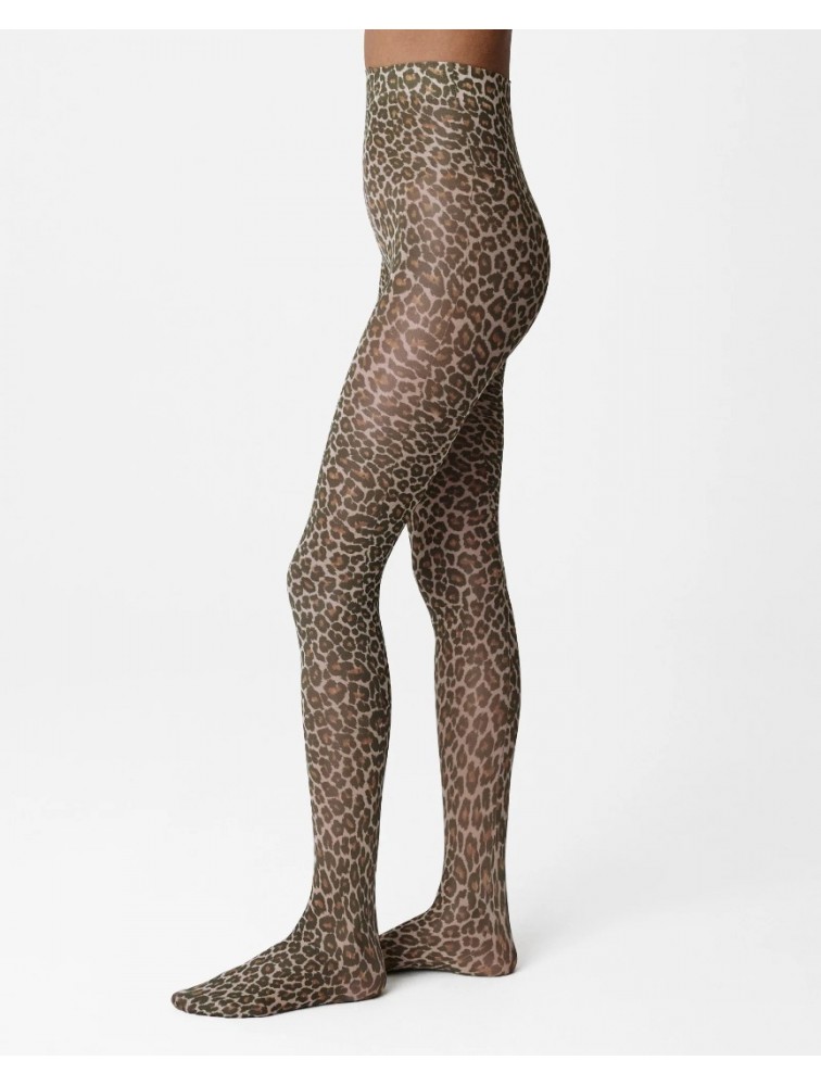 SWEDISH STOCKINGS Sofia Leopard Tights Λεοπάρ Καλσόν