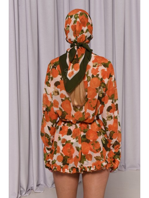 TRILOGY CLOTHING Mallory Scarf Orange 