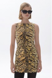 TRILOGY CLOTHING Ayla Mini Dress Λεοπάρ Μίνι Φόρεμα