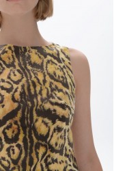 TRILOGY CLOTHING Ayla Mini Dress Λεοπάρ Μίνι Φόρεμα