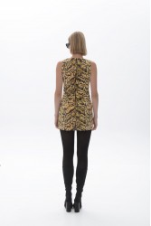 TRILOGY CLOTHING Ayla Mini Dress Λεοπάρ Μίνι Φόρεμα