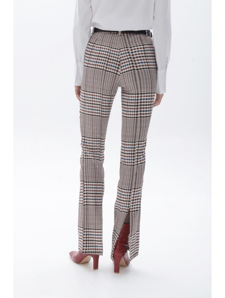 TRILOGY CLOTHING Baroque Pants Καρό Παντελόνι