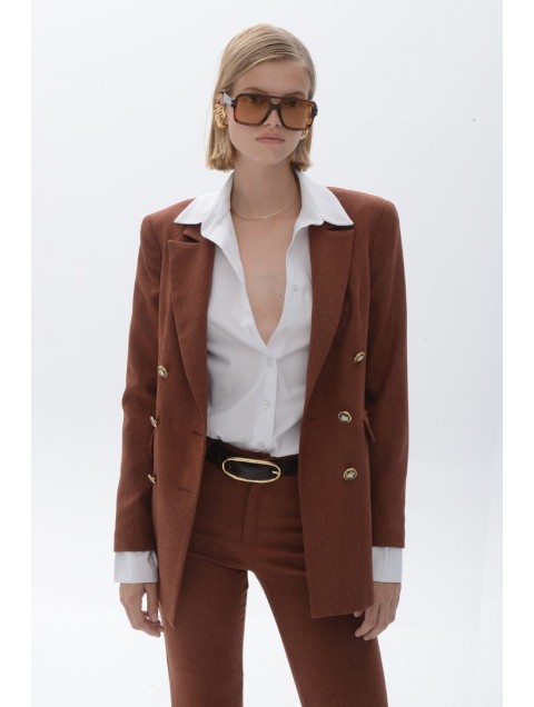 TRILOGY CLOTHING Clay Blazer Τερακότα Σακάκι