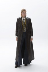 TRILOGY CLOTHING Dominique Coat Δερμάτινη Καφέ Καπαρντίνα