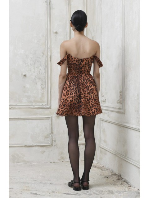 TRILOGY CLOTHING Alix Mini Leopard Dress TRILOGY CLOTHING Alix Mini Leopard Dress