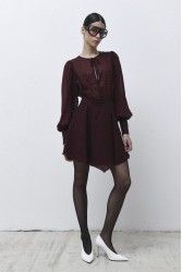 TRILOGY CLOTHING Bergen Μπορντώ Μίνι Φόρεμα