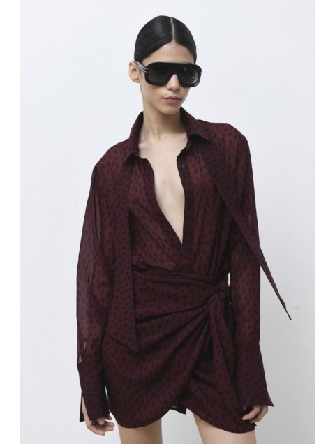 TRILOGY CLOTHING Bergen Bordeaux Shirt TRILOGY CLOTHING Bergen Bordeaux Shirt