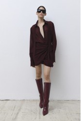 TRILOGY CLOTHING Bergen Μπορντώ Πουκάμισο