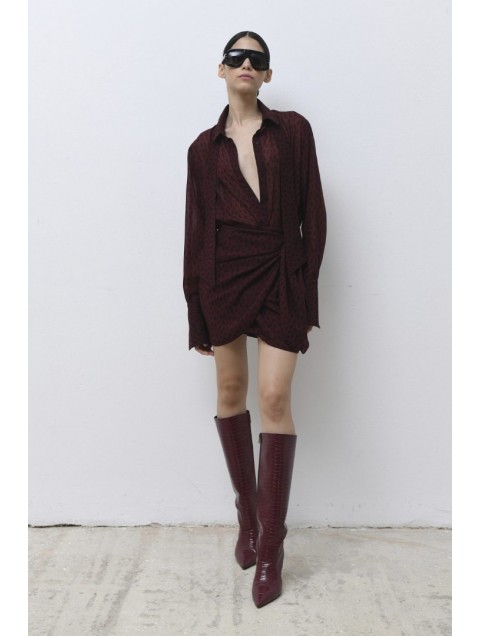 TRILOGY CLOTHING Bergen Bordeaux Shirt TRILOGY CLOTHING Bergen Bordeaux Shirt
