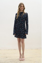 TRILOGY CLOTHING Blaire Mini Dress Πολύχρωμο Πουά Μπλε Μίνι Φόρεμα