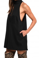 TRILOGY CLOTHING Dusk Mini Dress Μαύρο Μίνι Φόρεμα