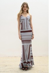 TRILOGY CLOTHING Estelle Maxi Slip Dress Εμπριμέ Μάξι Φόρεμα