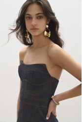 TRILOGY CLOTHING Gina Corset Top Τζιν Κορσές
