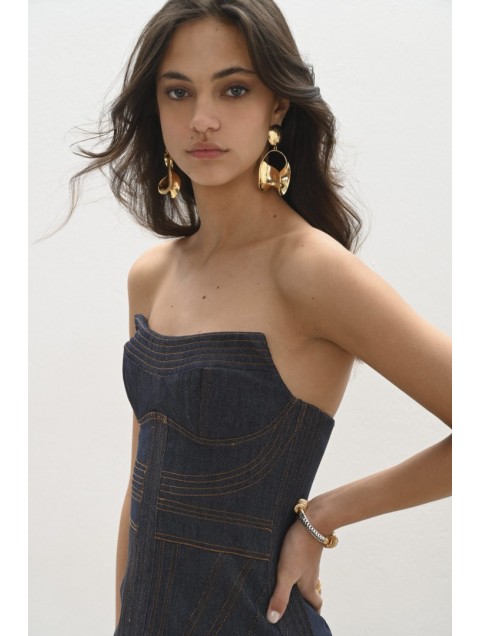 TRILOGY CLOTHING Gina Corset Top Τζιν Κορσές