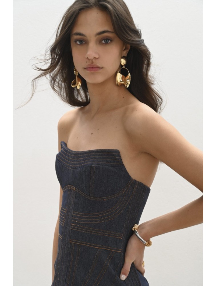 TRILOGY CLOTHING Gina Corset Top Τζιν Κορσές