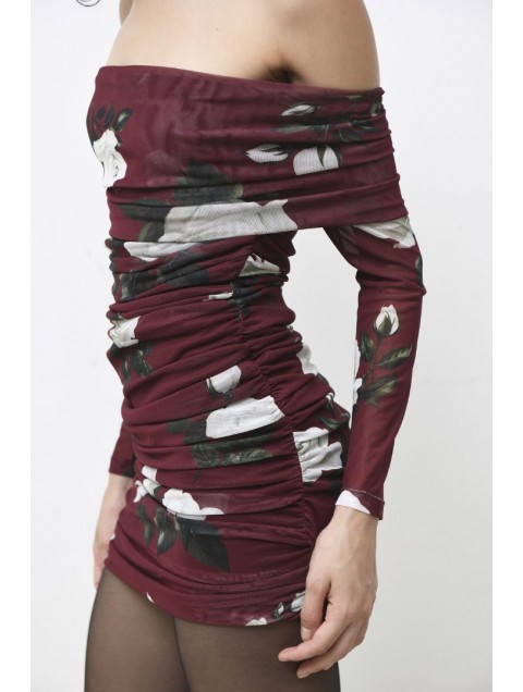 TRILOGY CLOTHING Lana Bordeaux Mini Dress TRILOGY CLOTHING Lana Bordeaux Mini Dress