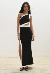 TRILOGY CLOTHING Luisa Maxi Dress Black and White Maxi Dress