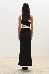 TRILOGY CLOTHING Luisa Maxi Dress Black and White Maxi Dress