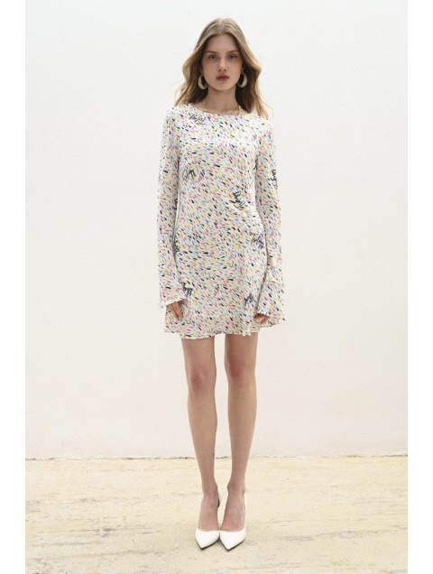 TRILOGY CLOTHING Margot Mini Dress Πολύχρωμο Μίνι Φόρεμα