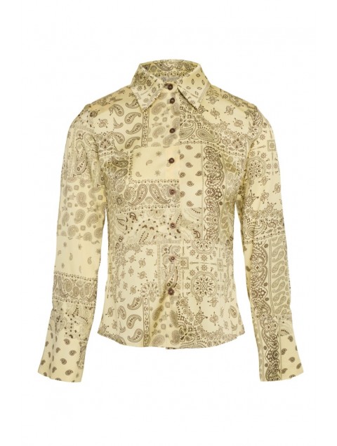 TRILOGY CLOTHING Naomi Shirt Κίτρινο Πουκάμισο