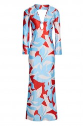 TRILOGY CLOTHING Noire Maxi Dress Πολύχρωμο Μάξι Φόρεμα