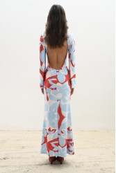 TRILOGY CLOTHING Noire Maxi Dress Πολύχρωμο Μάξι Φόρεμα