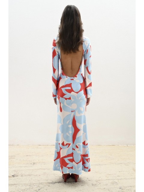 TRILOGY CLOTHING Noire Maxi Dress Πολύχρωμο Μάξι Φόρεμα