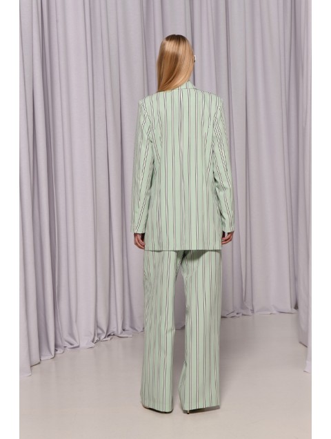 TRILOGY CLOTHING Pistachio Pants with stripes