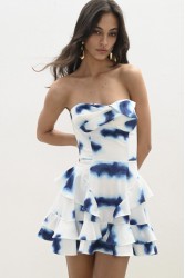 TRILOGY CLOTHING Saira Mini Dress Μπλε Μίνι Φόρεμα