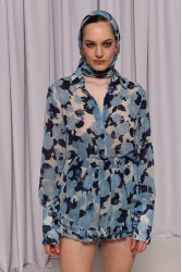 TRILOGY CLOTHING Thior Shirt Blue Μπλε Φλοράλ Πουκάμισο