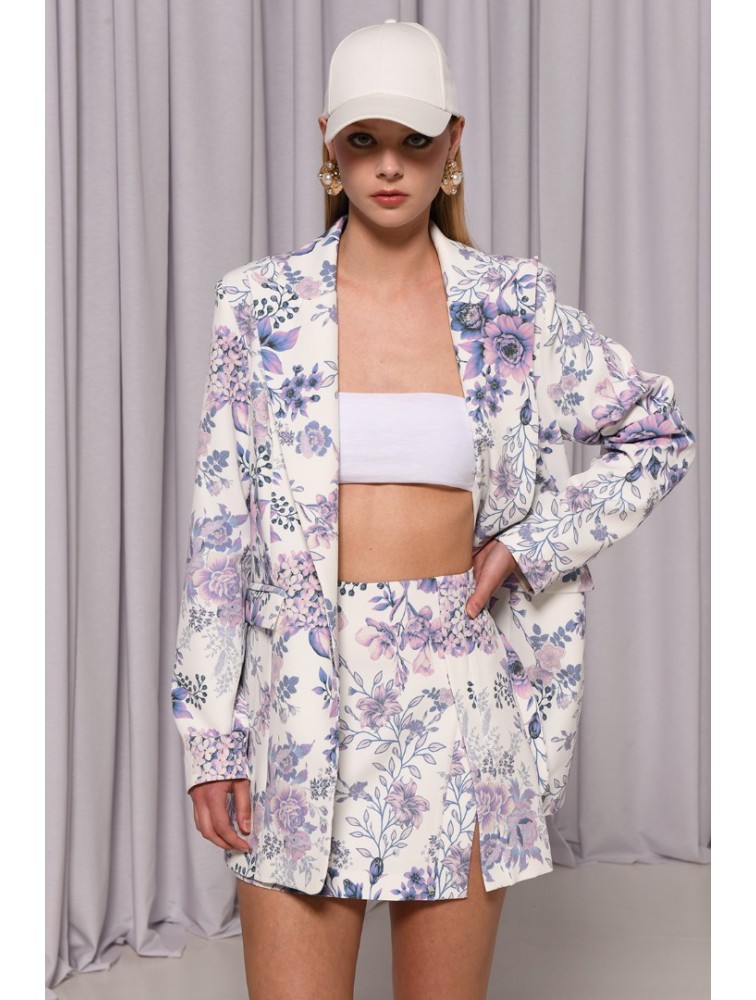 TRILOGY CLOTHING Violet Blazer Βιολετί Σακάκι