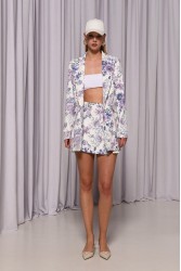 TRILOGY CLOTHING Violet Blazer Βιολετί Σακάκι