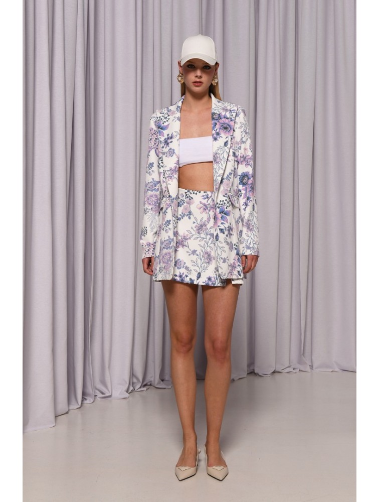 TRILOGY CLOTHING Violet Blazer Βιολετί Σακάκι