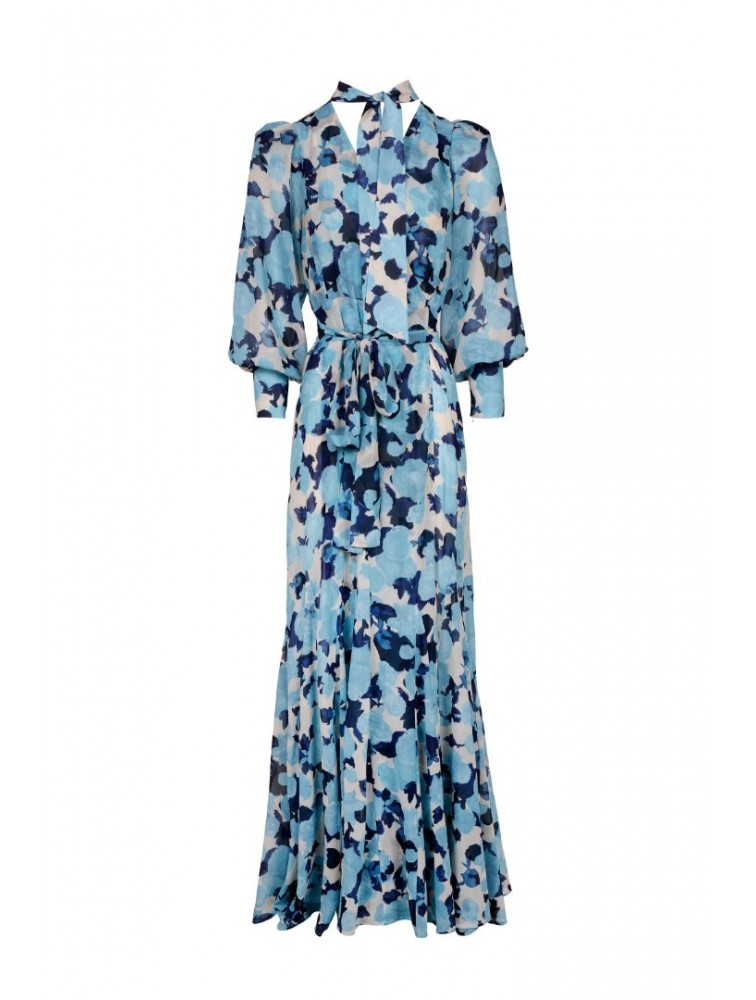 TRILOGY CLOTHING Wave Wrap Kimono Φλοράλ Κιμονό Φόρεμα