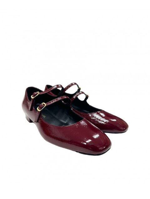 TSAKIRIS MALLAS Bordeaux Women's Mary Jane Ballerina Shoes TSAKIRIS MALLAS Bordeaux Women's Mary Jane Ballerina Shoes