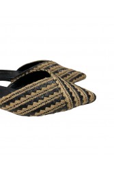 TSAKIRIS MALLAS Ψάθινα φλατ mules