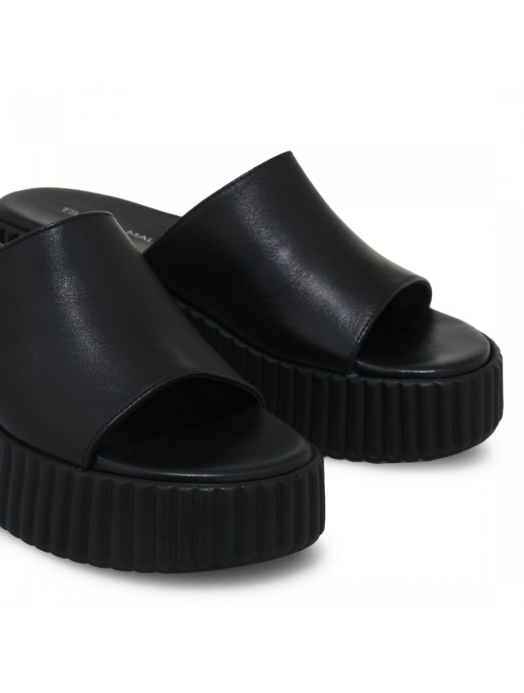 TSAKIRIS MALLAS Μαύρα γυναικεία mules