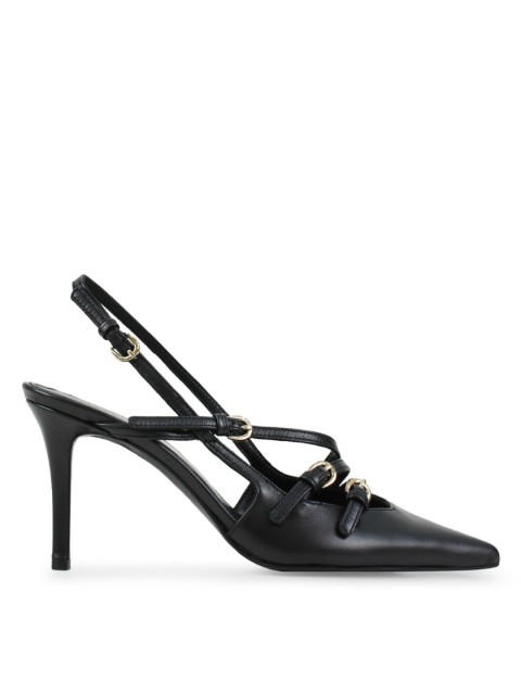 TSAKIRIS MALLAS Μαύρες γυναικείες Slingback Γόβες TSAKIRIS MALLAS Μαύρες γυναικείες Slingback Γόβες