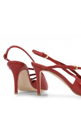 TSAKIRIS MALLAS Κόκκινες γυναικείες Slingback Γόβες