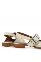 TSAKIRIS MALLAS Γυναικείες Slingback Μπαλαρίνες στο χρώμα του πάγου