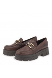 TSAKIRIS MALLAS Καφέ Δερμάτινα Loafers