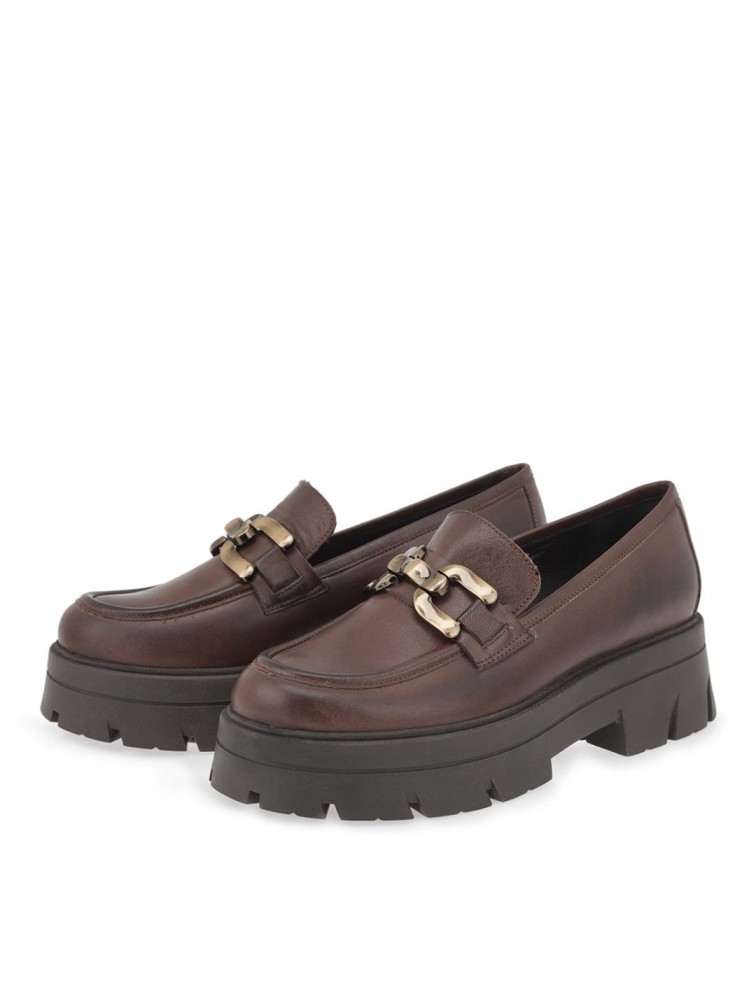 TSAKIRIS MALLAS Καφέ Δερμάτινα Loafers