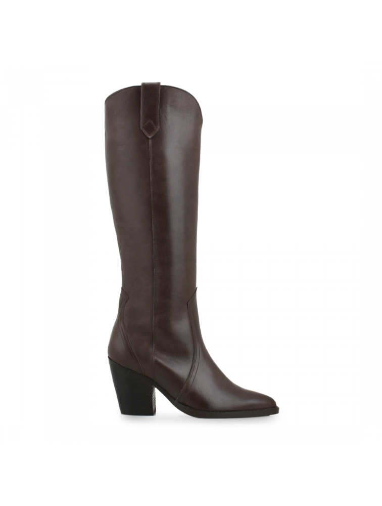 TSAKIRIS MALLAS Brown Leather Women's Boots
