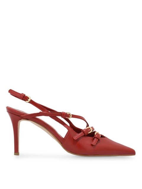 TSAKIRIS MALLAS Κόκκινες γυναικείες Slingback Γόβες TSAKIRIS MALLAS Κόκκινες γυναικείες Slingback Γόβες