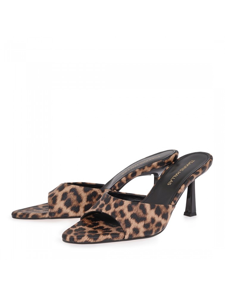 TSAKIRIS MALLAS Leopard Mules