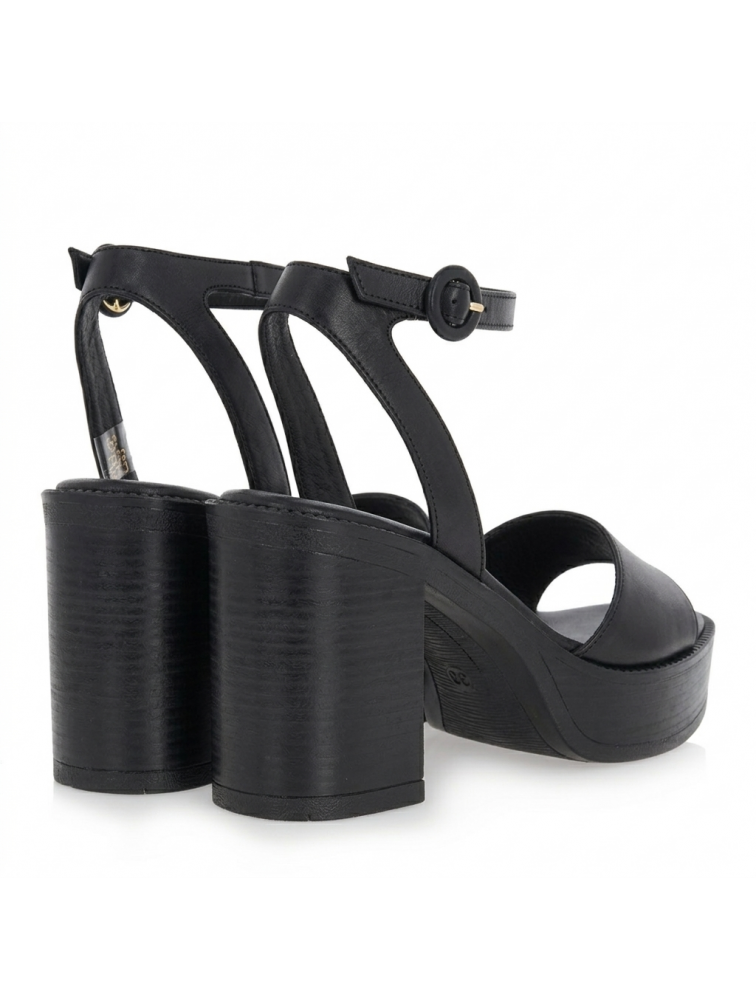 TSAKIRIS MALLAS Black Leather Sandals