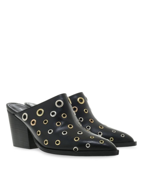 TSAKIRIS MALLAS Black Women's Mules With Studs